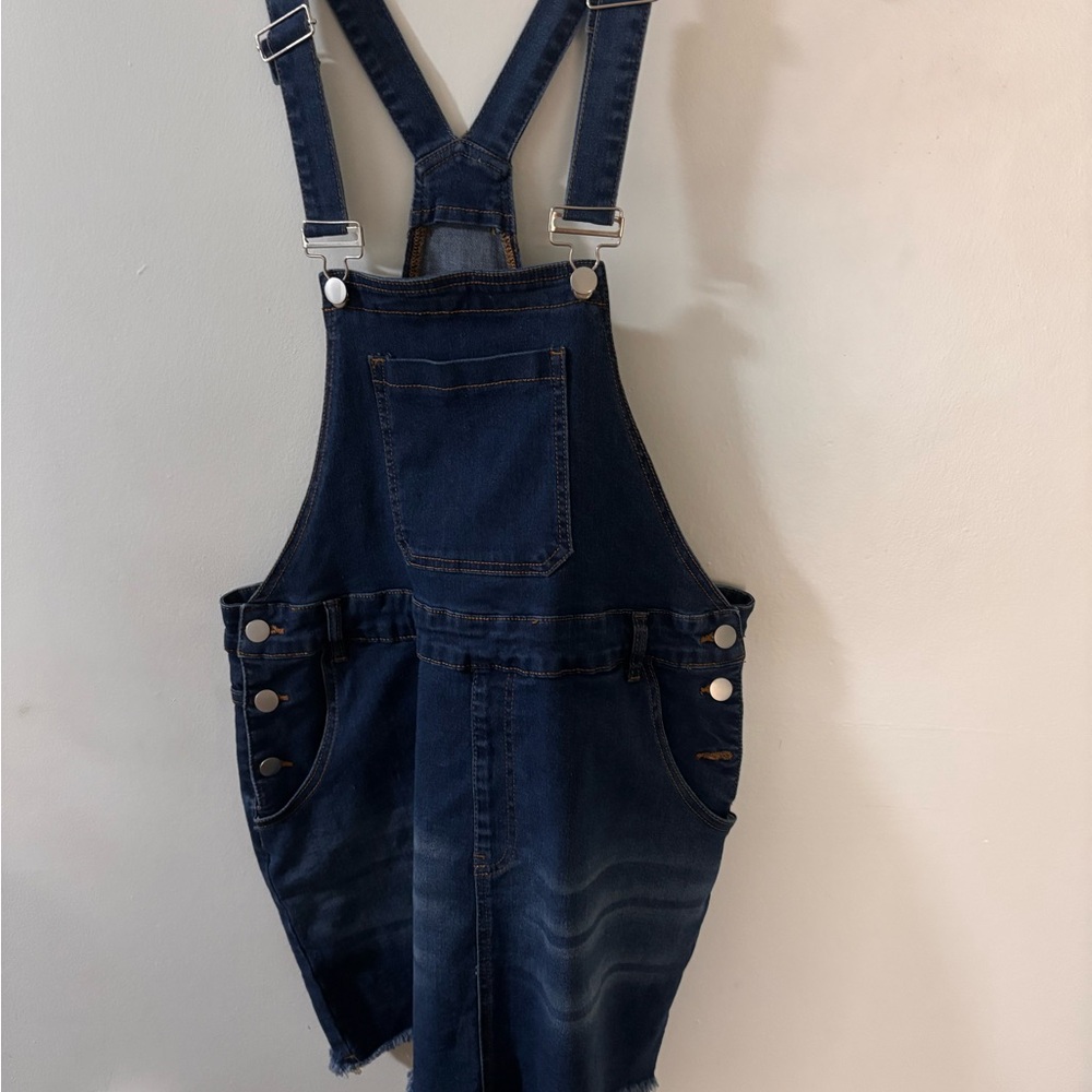 SHEIN Curve Denim Overalls